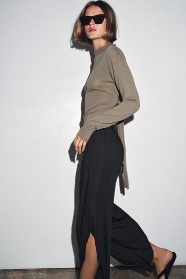 PINSTRIPED TROUSERS WITH VENTS ZW COLLECTION - striped by Zara - Image 2