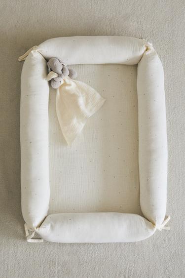 Zara Boz kahverengi gri - AY DESENLİ YENİDOĞAN YATAĞI