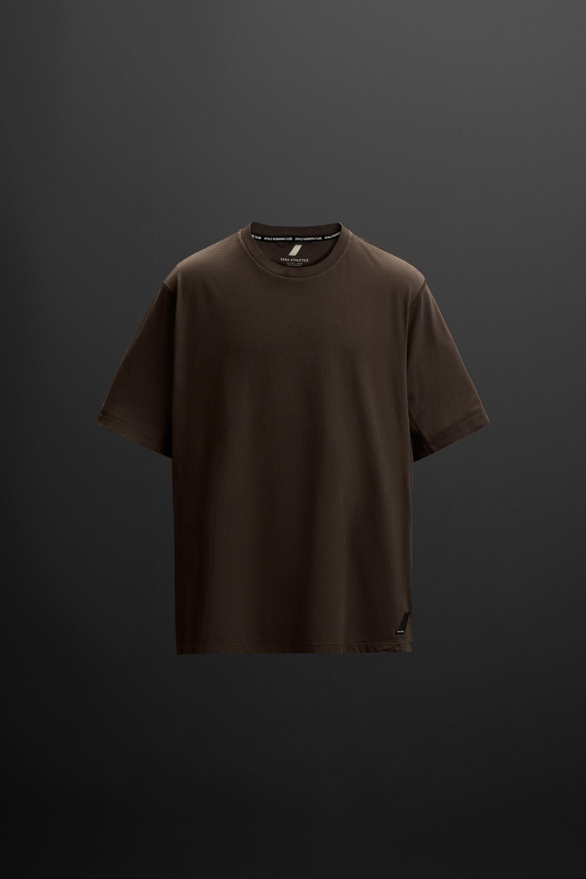 トップス imperf / Carve T-shirts / Brown RUNNING GRAPHIC PRINT T-SHIRT - Brown | ZARA United States
