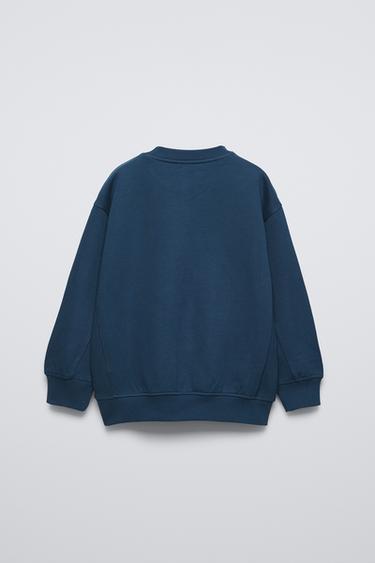 SWEAT MILANO À INSCRIPTION - Bleu encre de Zara - Image 1