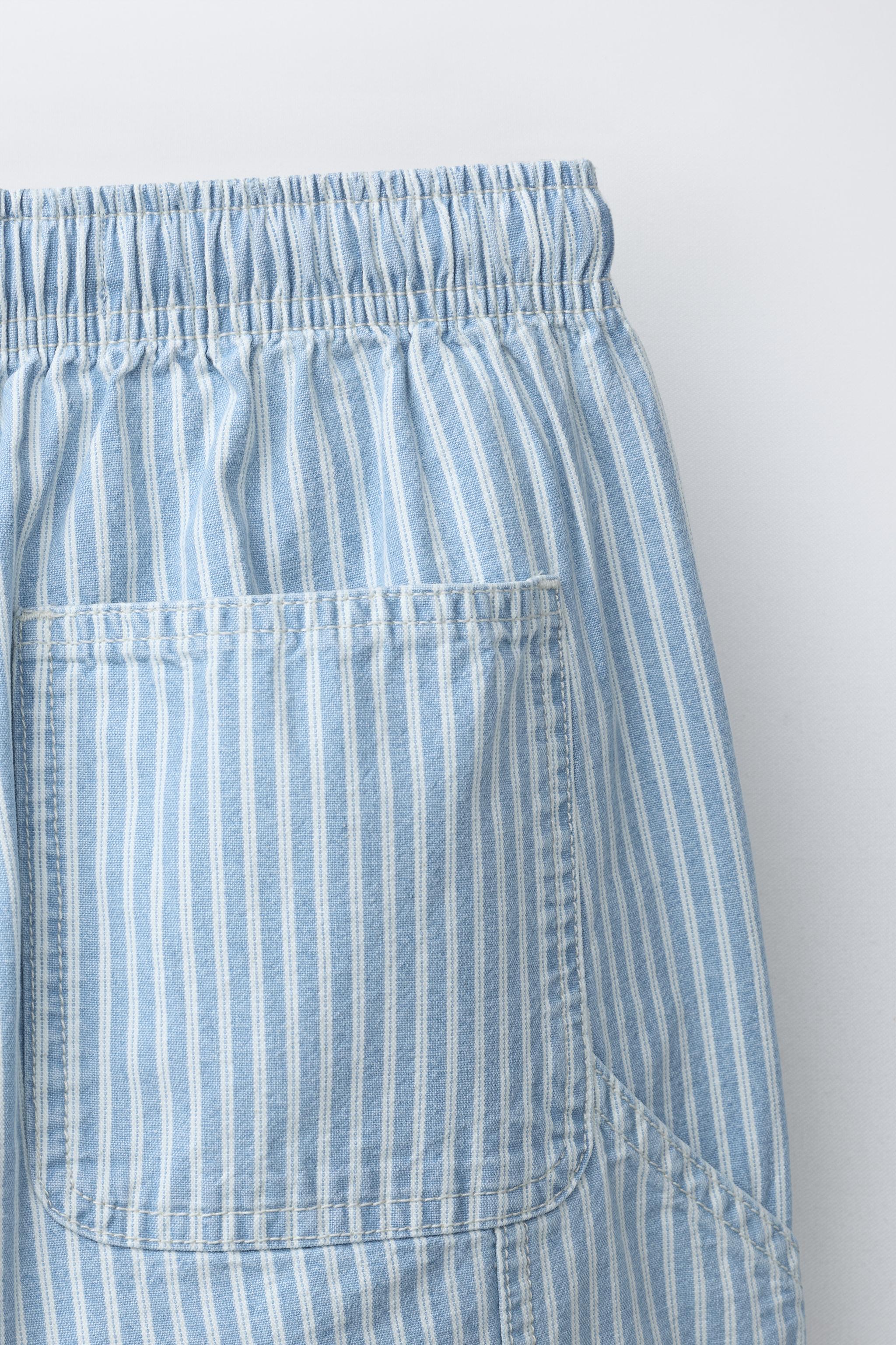 STRIPED BALLOON PANTS