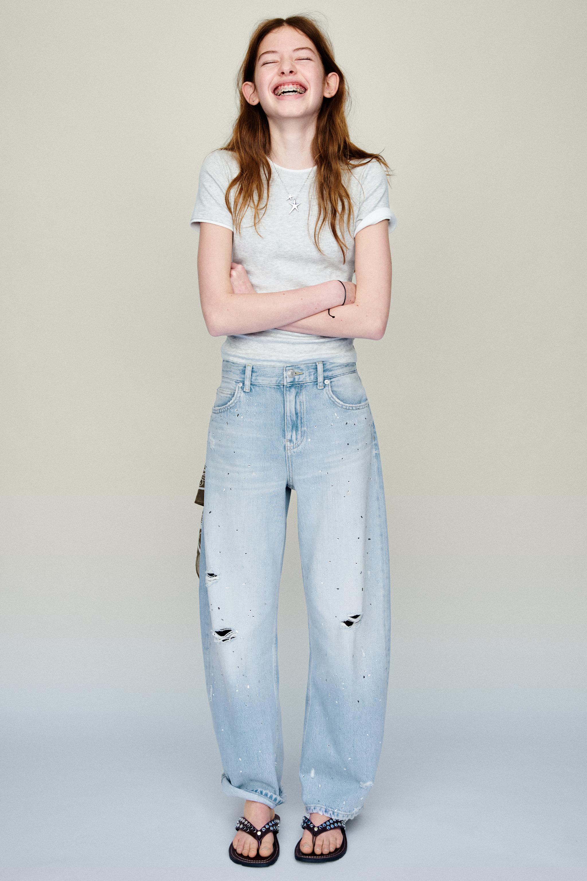 DOUBLE LAYER MODAL BLEND T-SHIRT — Grey marl