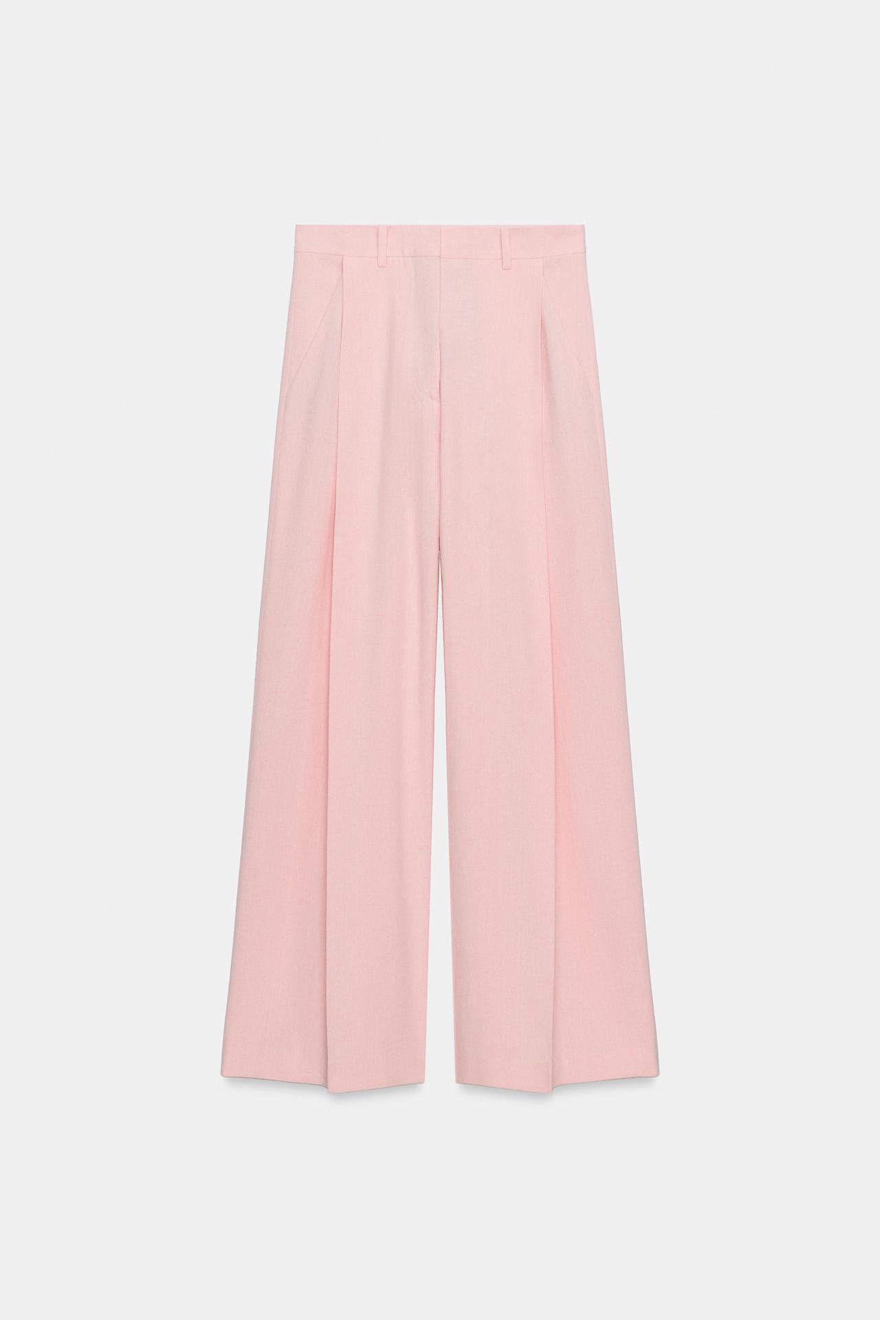 ZW COLLECTION PLEATED PANTS — Pink
