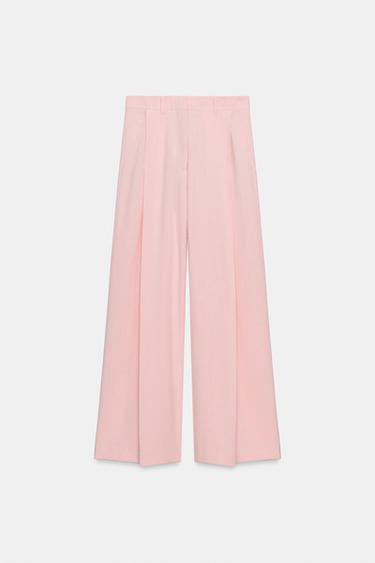 ZW COLLECTION PLEATED PANTS — Pink 2