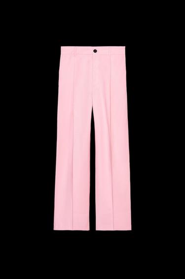 PLEATED TROUSERS - Pink by Zara - Image 0