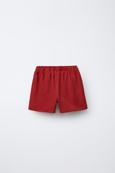 BOBBY SMALL © BERMUDA SHORTS WITH SIDE TAPING - Red by Zara - Image 1