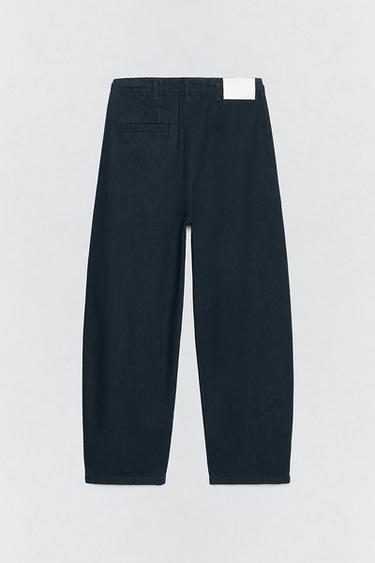 WIDE-LEG PLEATED JEANS SOSHIOTSUKI x ZARA - Indigo by Zara