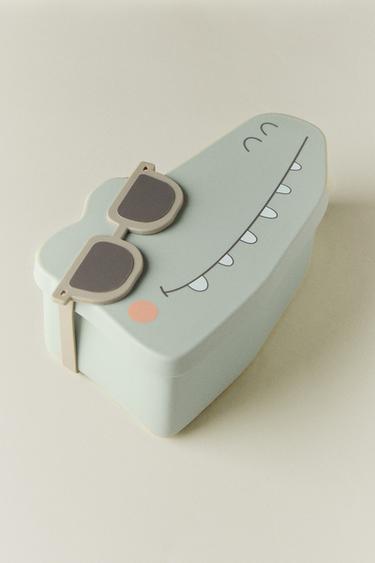 SILICONEN LUNCHBOX VOOR KINDEREN MET KROKODIL - Groen van Zara