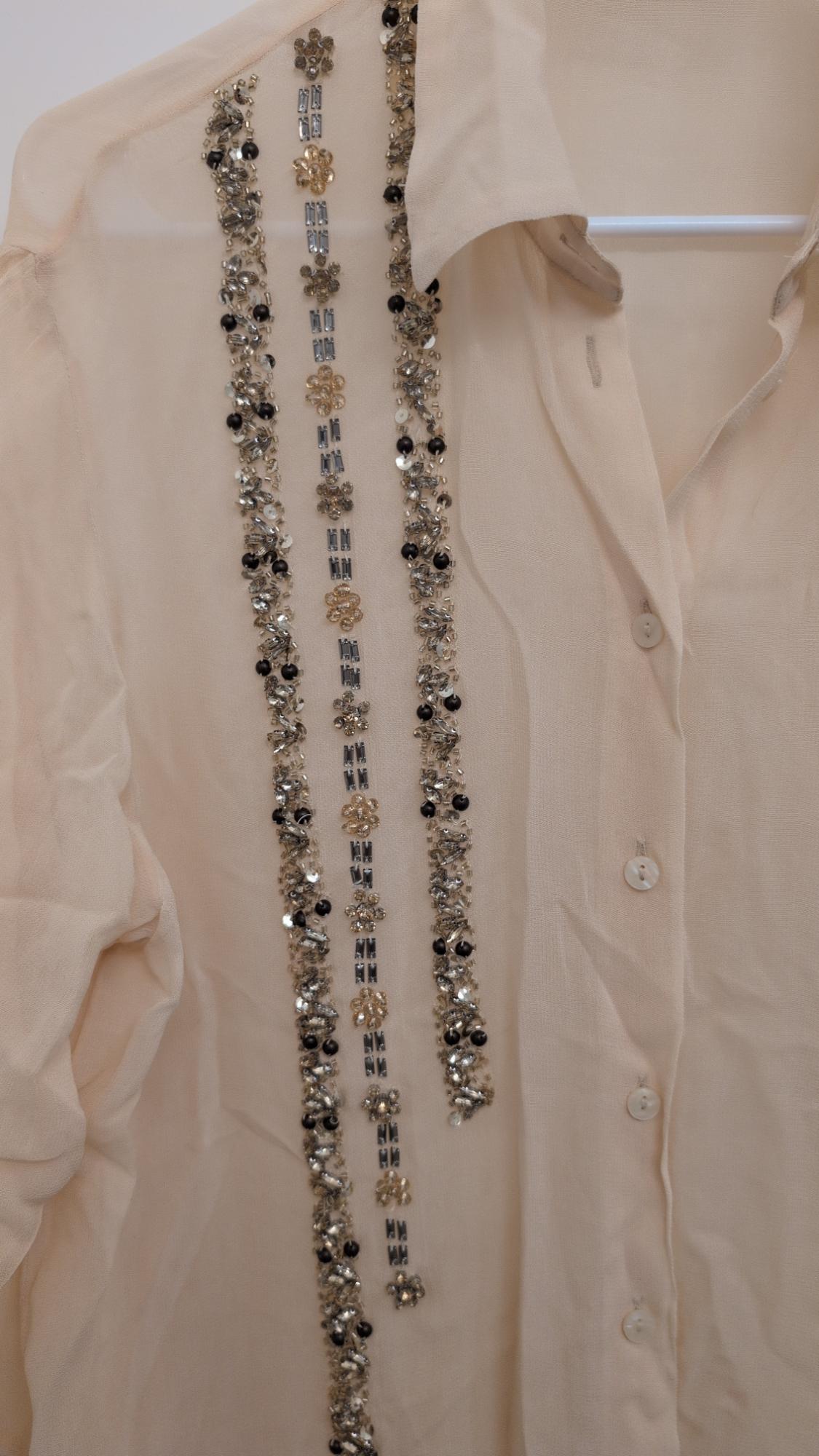 OVERSIZED SEQUIN SHIRT ZW COLLECTION - Image 3