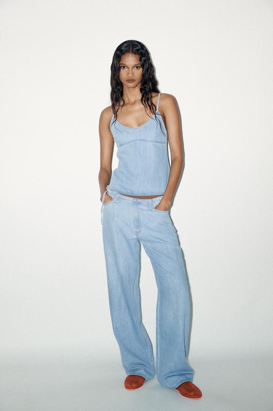 TOP EN JEAN TRF - Bleu de Zara - Image 0
