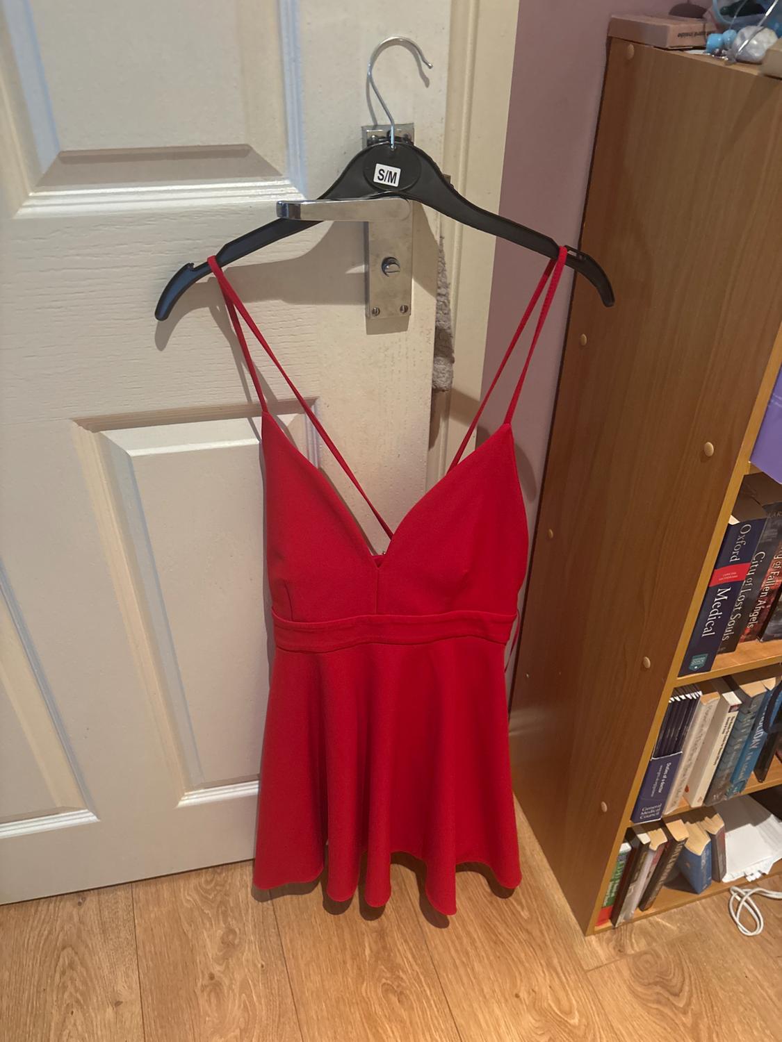 MINI DRESS WITH BACK RHINESTONE BOW - Image 2