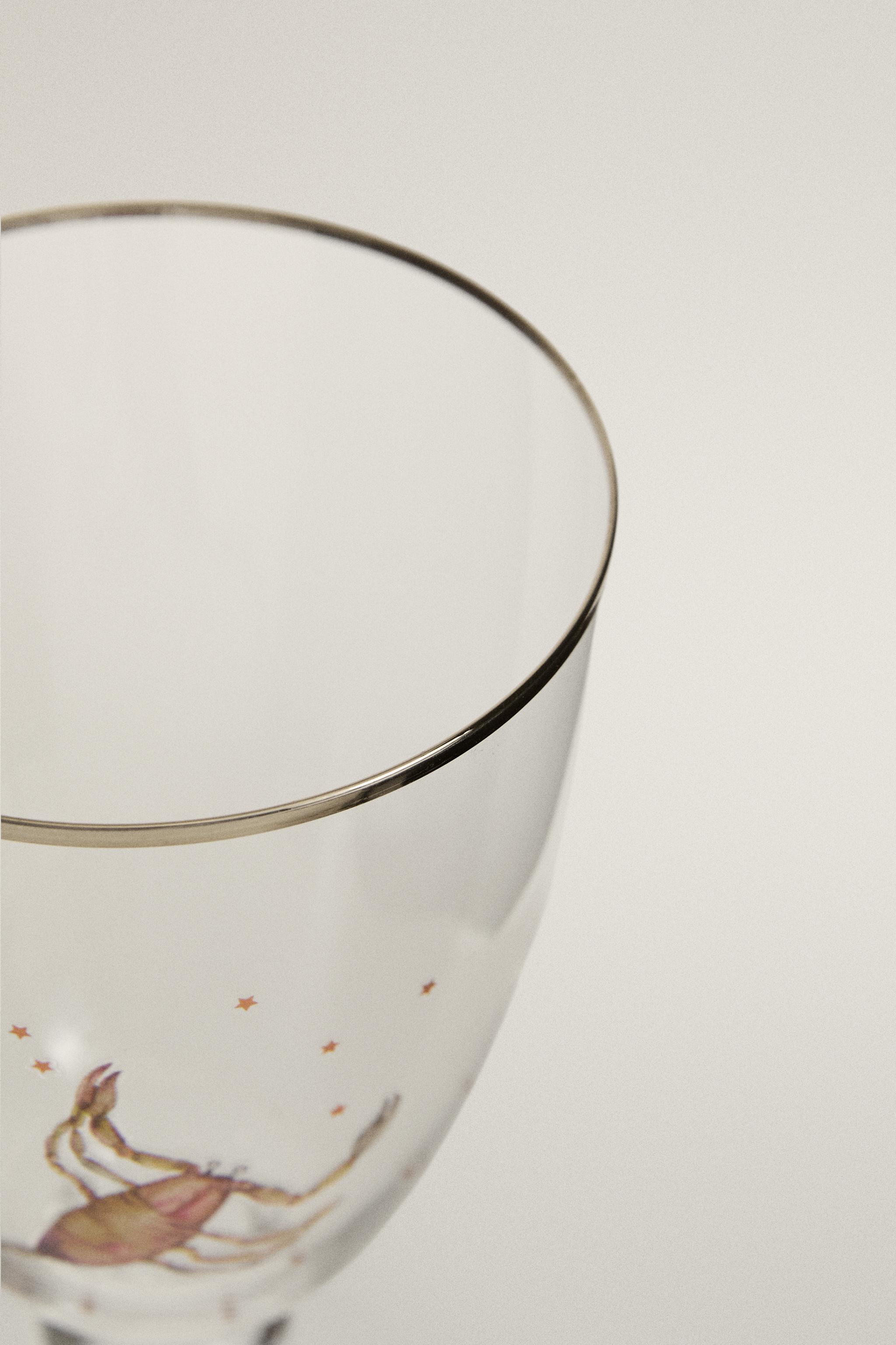 SCORPIO ZODIAC GLASS | MARISA BERENSON — Transparent