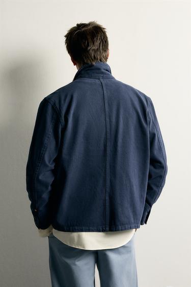 RELAXED FIT POCKET JACKET - Midnight blue by Zara