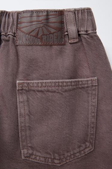 WORKER TWILL BERMUDA SHORTS - Purple by Zara - Image 3