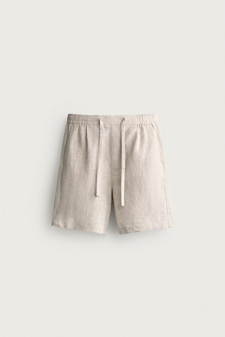Bermuda relaxed fit 100 lino