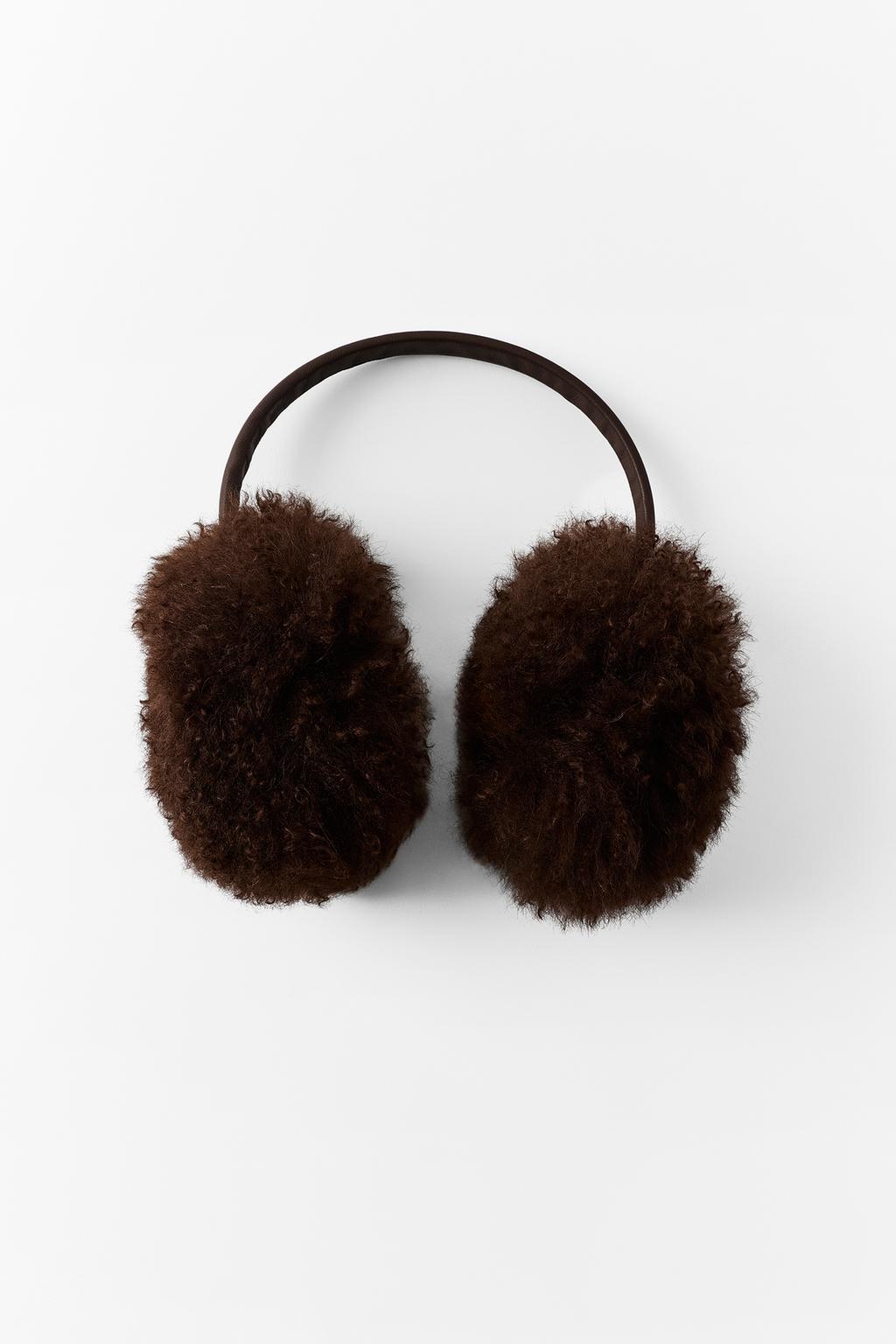 100% LEATHER SHEEPSKIN EARMUFFS