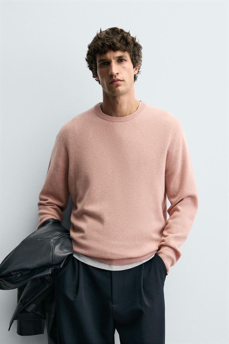 PULL REGULAR FIT MÉLANGE DE LAINE