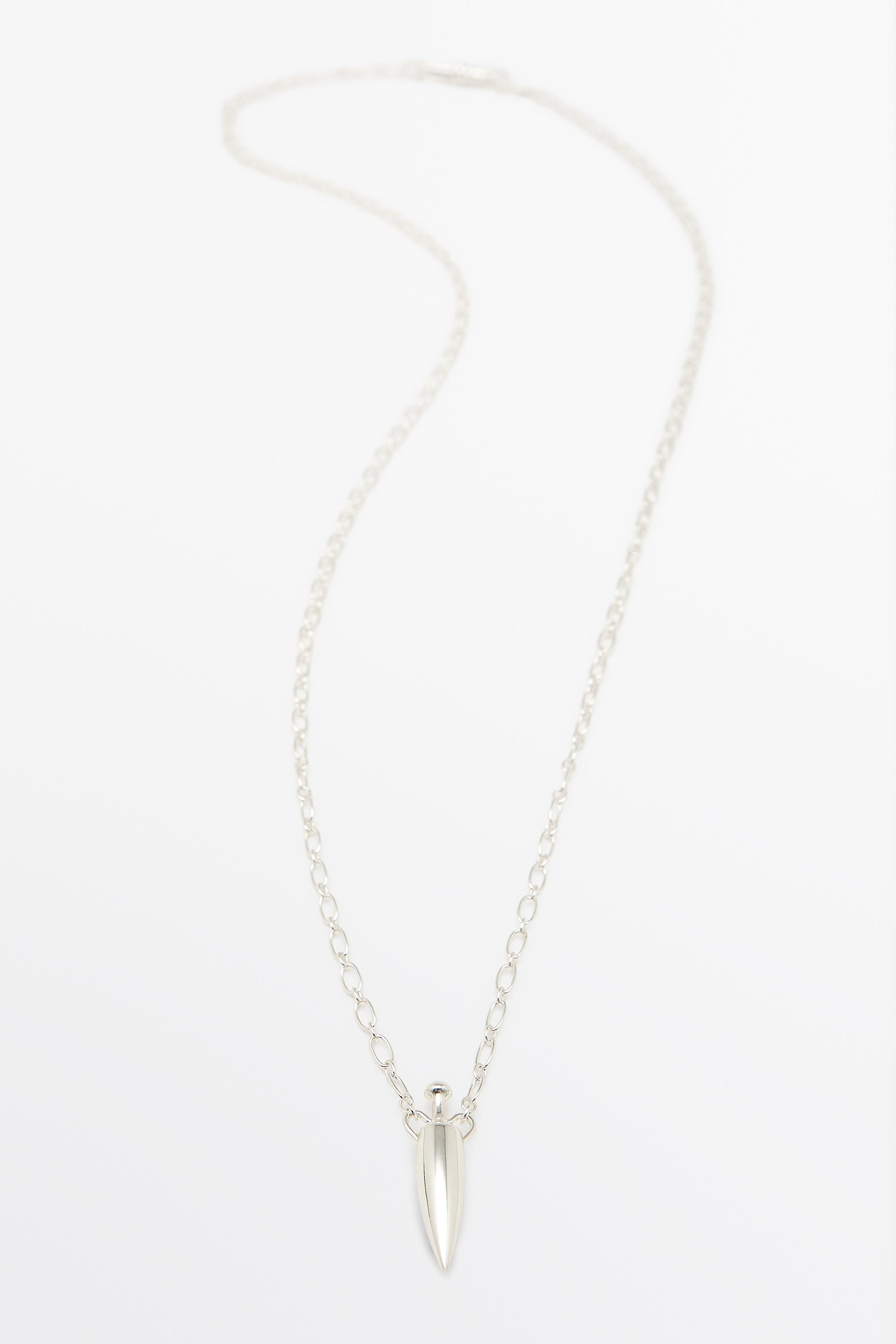 Amphora pendant necklace — Silver
