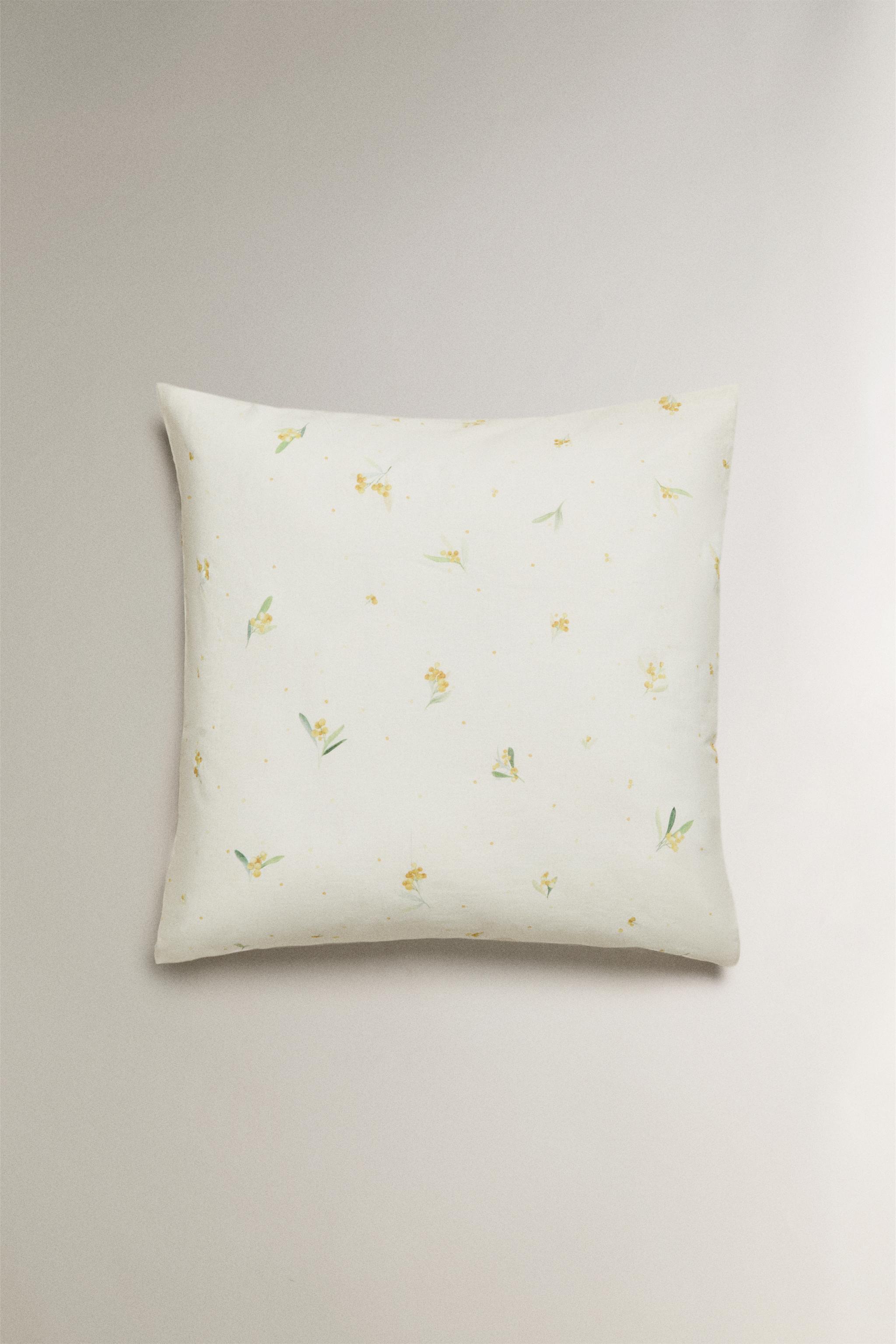 LINEN AND COTTON MIMOSA PILLOWCASE