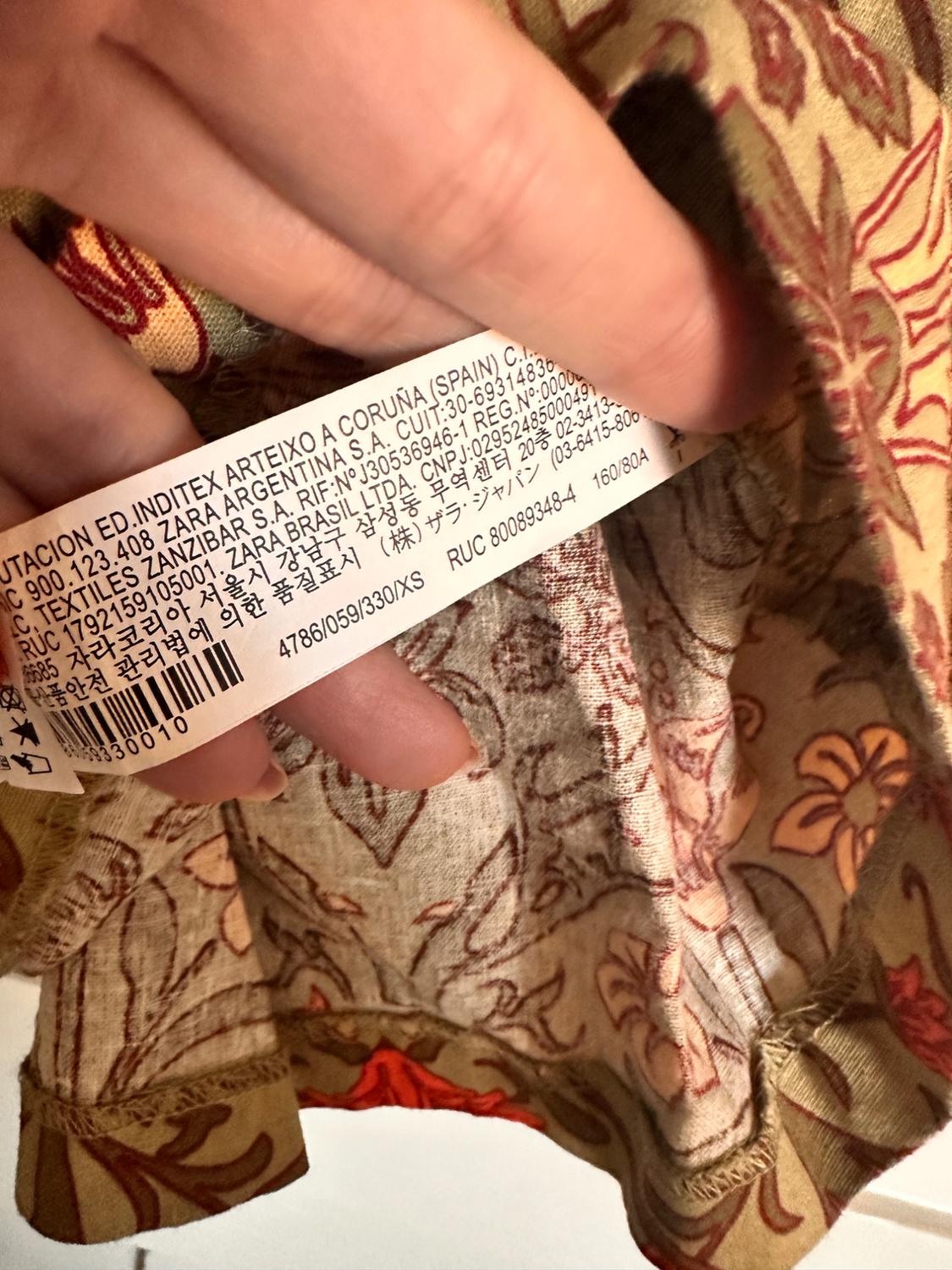 PRINTED DRESS WITH BELT - Image 10