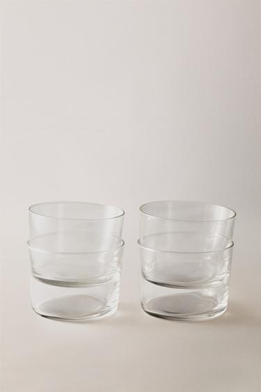 PACK VASOS VIDRIO BAJOS (PACK DE 4) - Transparente de Zara