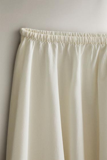 EMBROIDERED SKIRT - Ecru by Zara - Image 1