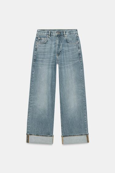 JEAN ZW COLLECTION BAGGY TAILLE MI-HAUTE - Bleu délavé de Zara - Image 6