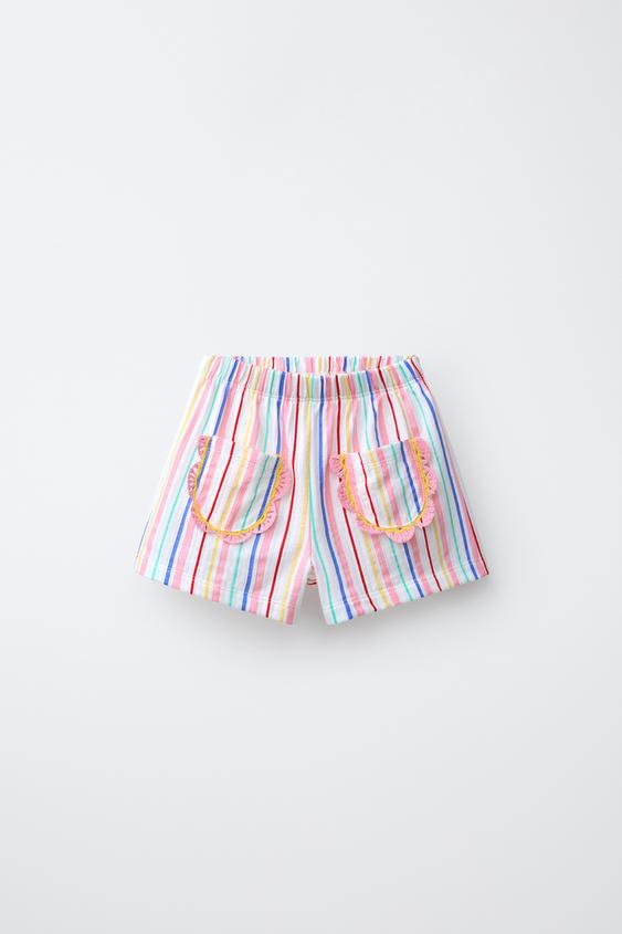 BERMUDA SHORTS WITH CROCHET POCKETS - Multicoloured by Zara - Image 0
