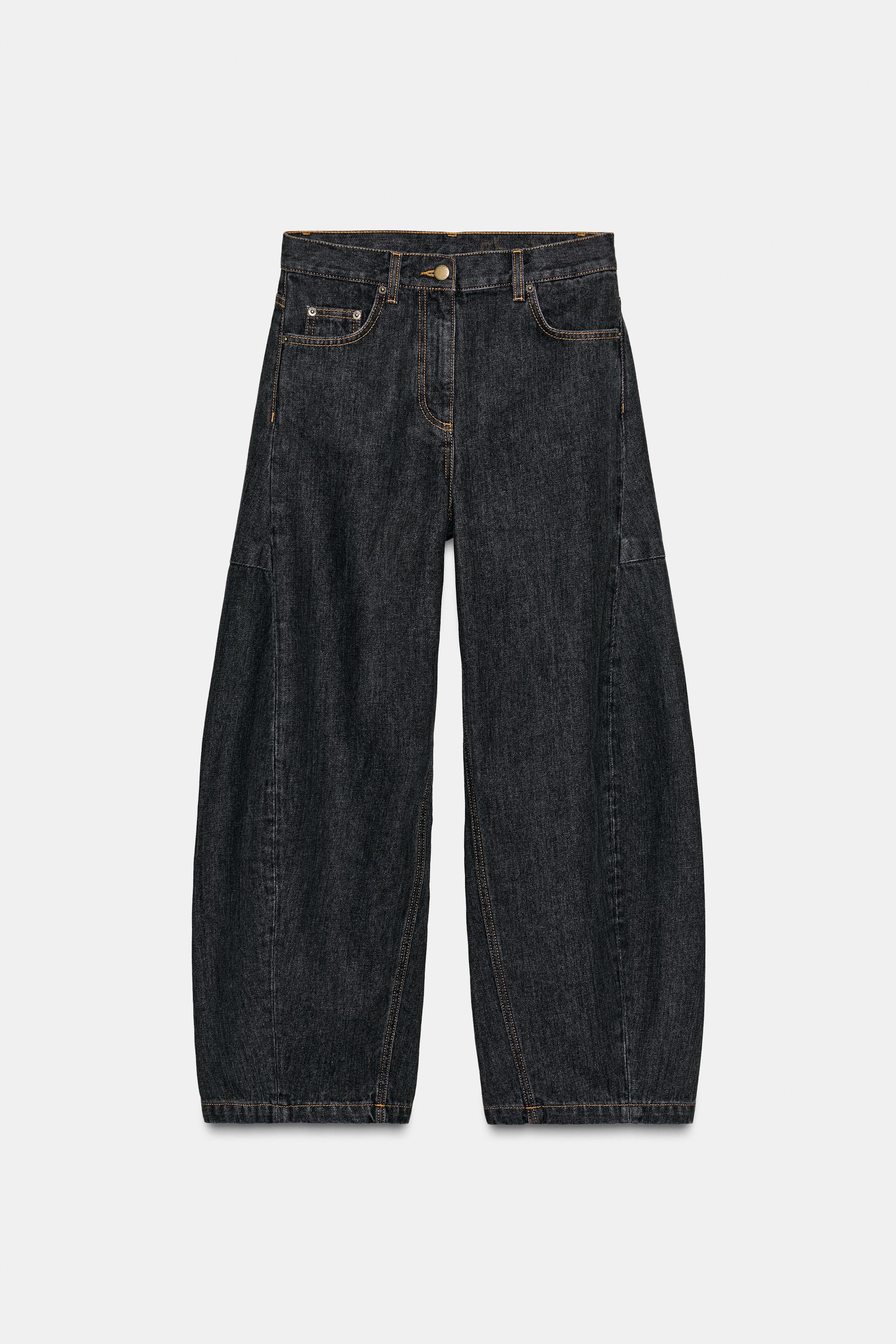 JEANS ZW COLLECTION BARREL ミッドライズ - ブラック | ZARA JEANS ZW COLLECTION BARREL ミッドライズ - ブラック | ZARA