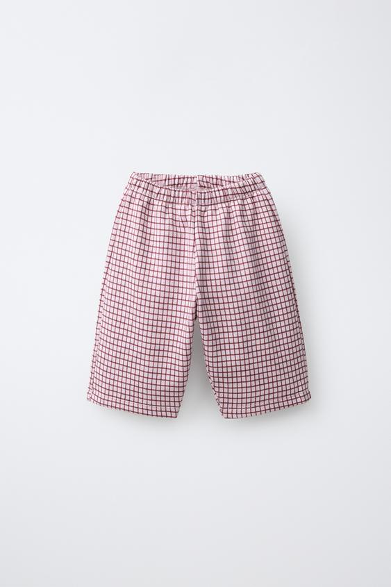 CHECK PRINT TROUSERS - Light pink by Zara - Image 0