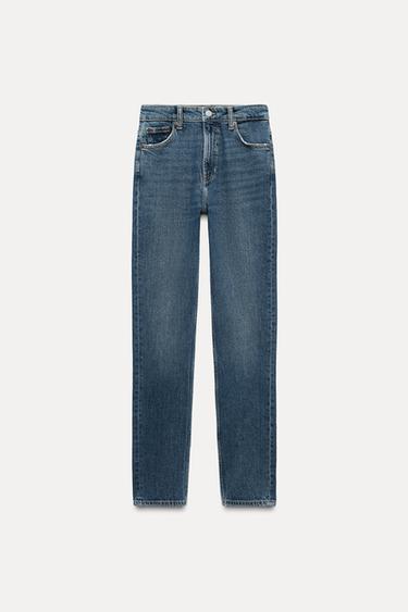JEANS ZW COLLECTION SKINNY TIRO ALTO - Azul medio de Zara