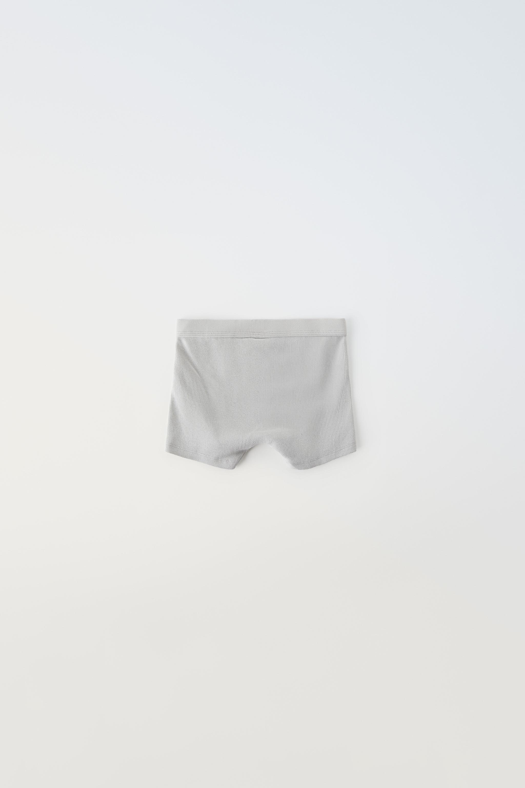 6-14 YEARS/ PACK OF SIX CHECKED AND STRIPED BOXERS - camel