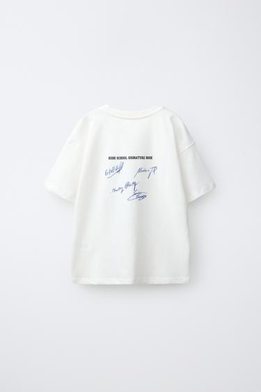 AMERICAN FOOTBALL ANIMAL PRINT T-SHIRT — Oyster-white 2