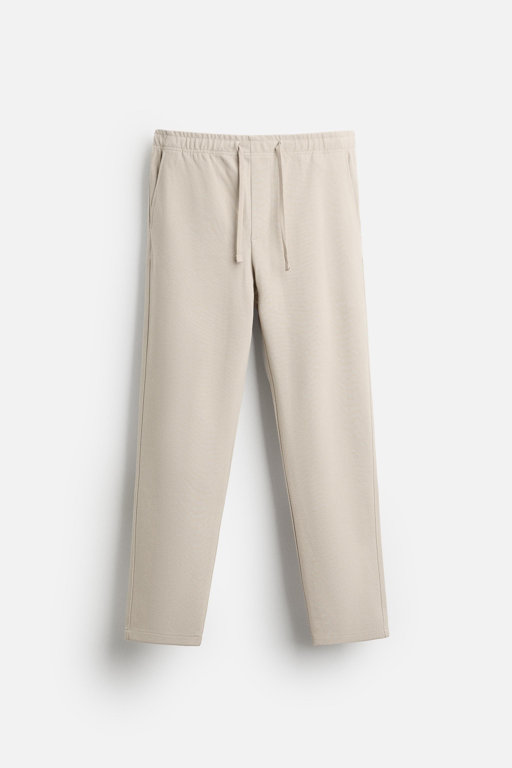 ★ZARA★ COMFORT FIT JOGGER WAIST TROUSERS COMFORT JOGGER-WAIST PANTS - Dark khaki | ZARA United States