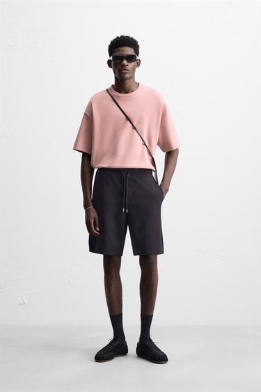EMBOSSED SLOGAN T-SHIRT - Pale pink by Zara - Image 0