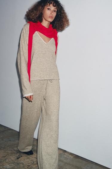 PANTALON RUSTIQUE - Marron clair de Zara - Image 2