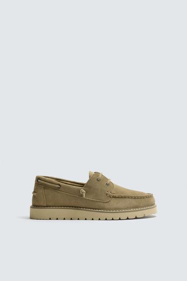 ZAPATO NÁUTICO PEL - Beixe de Zara