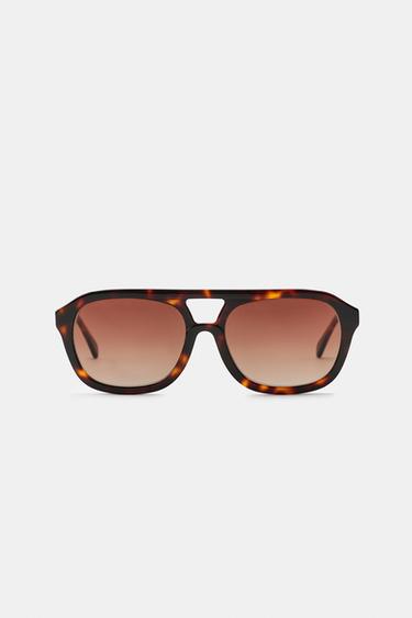 GAFAS DE SOL AVIADOR - Marrón de Zara