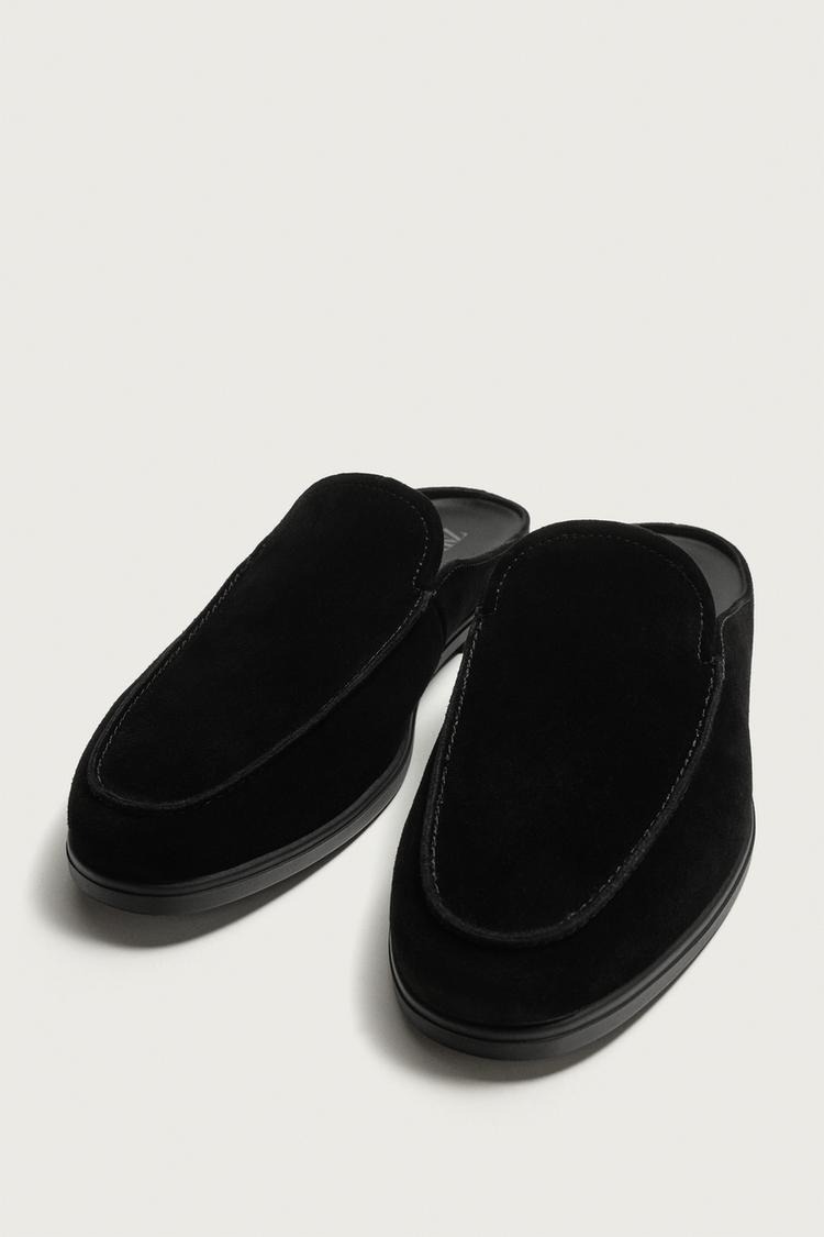 Mocasines tipo mula de cuero 5