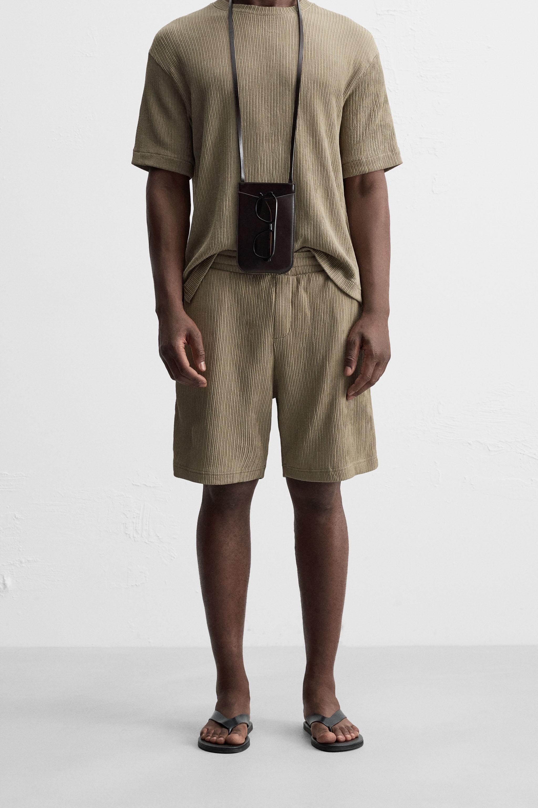 IRREGULAR TEXTURED SHORTS