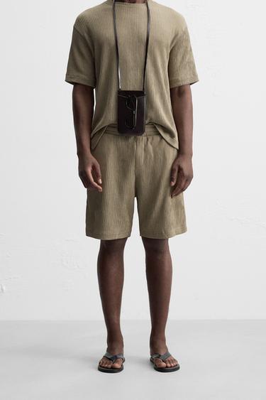 BERMUDA ESTRUCTURA IRREGULAR - Marrón / Topo de Zara