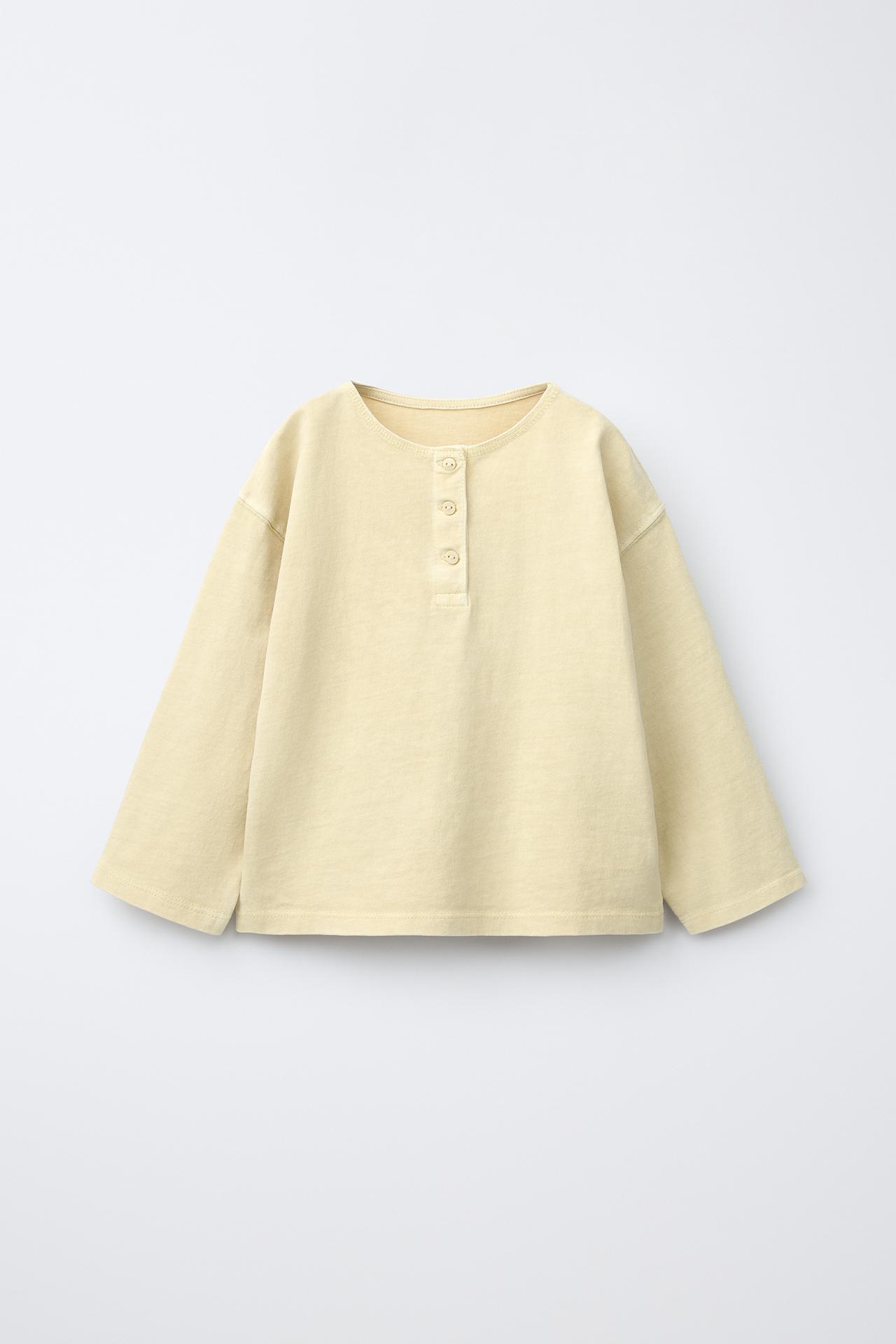 HENLEY T-SHIRT — Vanilla