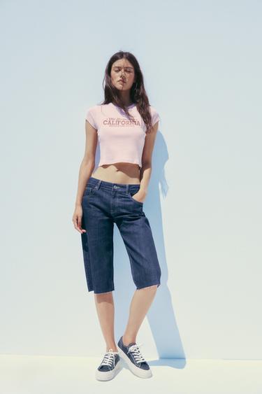 DENIM FABRIC TRAINERS - Denim Blue by Zara - Image 0