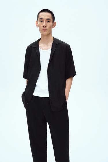 RELAXED FIT SHIRT - Black by Zara