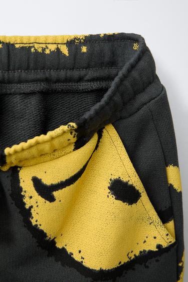 BERMUDA EN MOLLETON SMILEYWORLD ® - Gris anthracite de Zara - Image 2