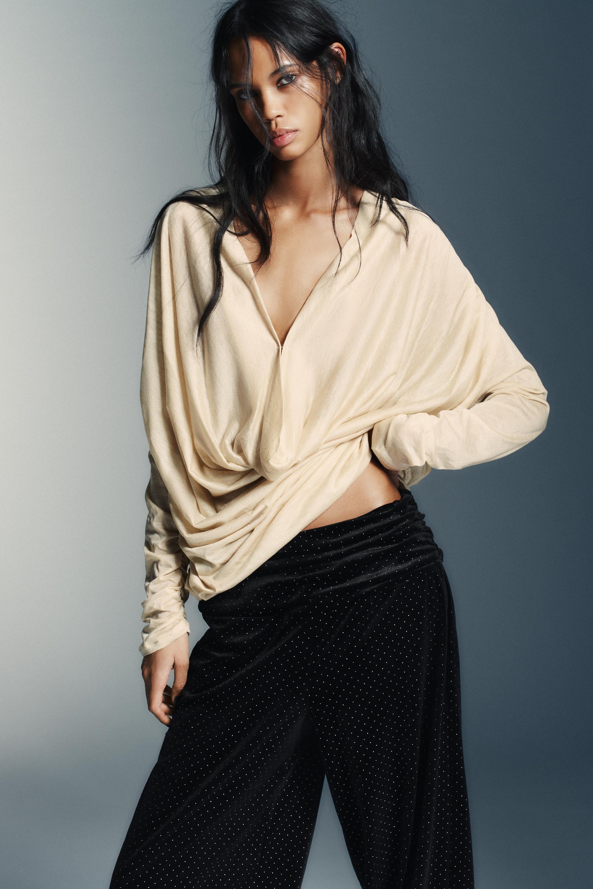 SPARKLY VELVET BAGGY PANTS