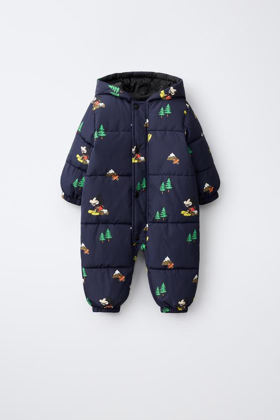Mouse Zip Lining MICKEY MOUSE © DISNEY WATER-REPELLENT PADDED ALL-IN-ONE - Navy blue ...