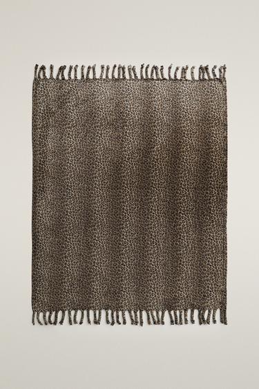 ANIMAL PRINT FLEECE BLANKET — Leopard 1