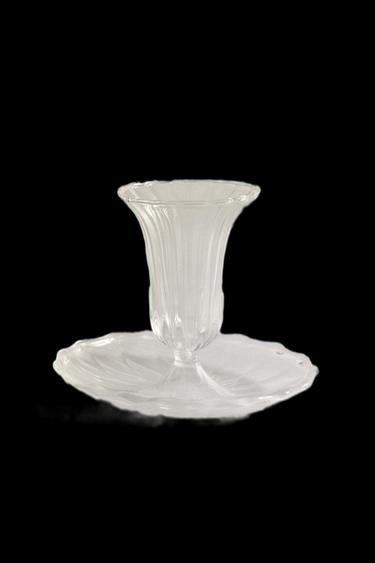 TRANSPARENT GLASS CANDLEHOLDER - Transparent by Zara - Image 0
