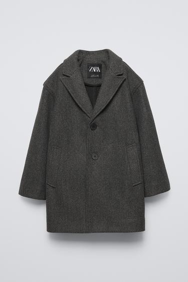 LONG COAT - Grey by Zara